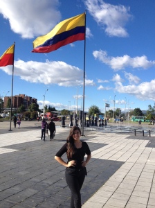 Minha primeira foto na Colômbia!!! Super feliz